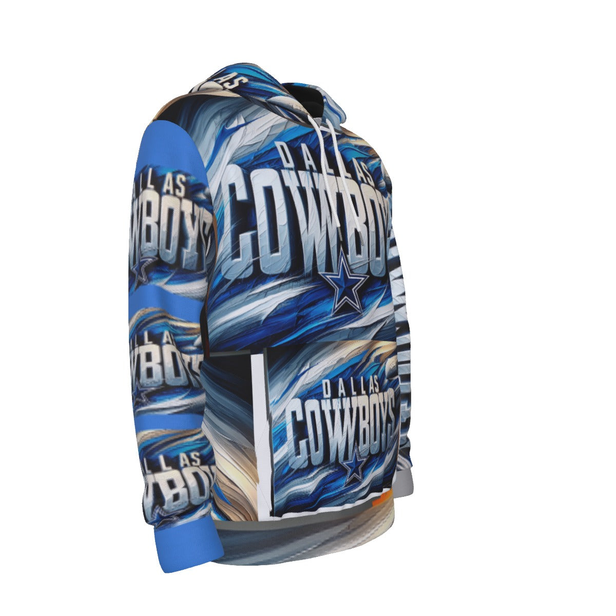 Dallas Cowboys Men's Thicken Pullover Hoodie with Fleece Lining