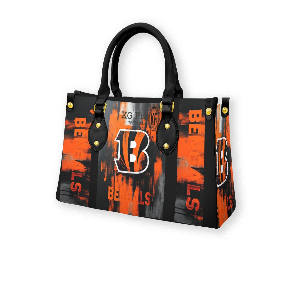Cincinnati Bengals Tote Bag With Black Handle