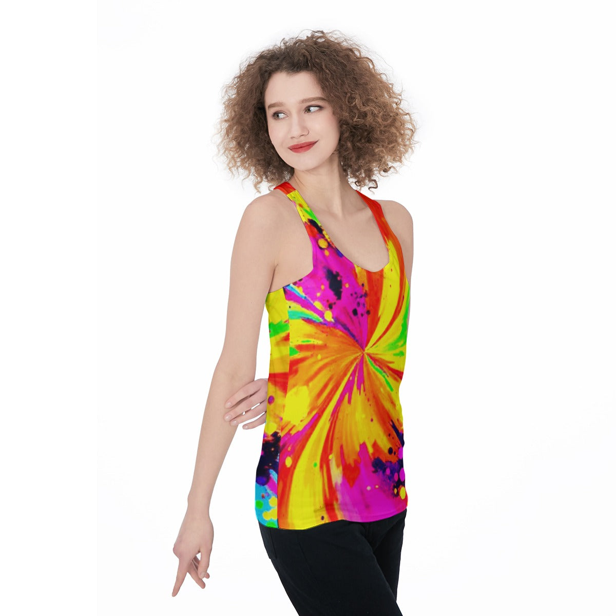 Psychedelic Racerback Tank Top