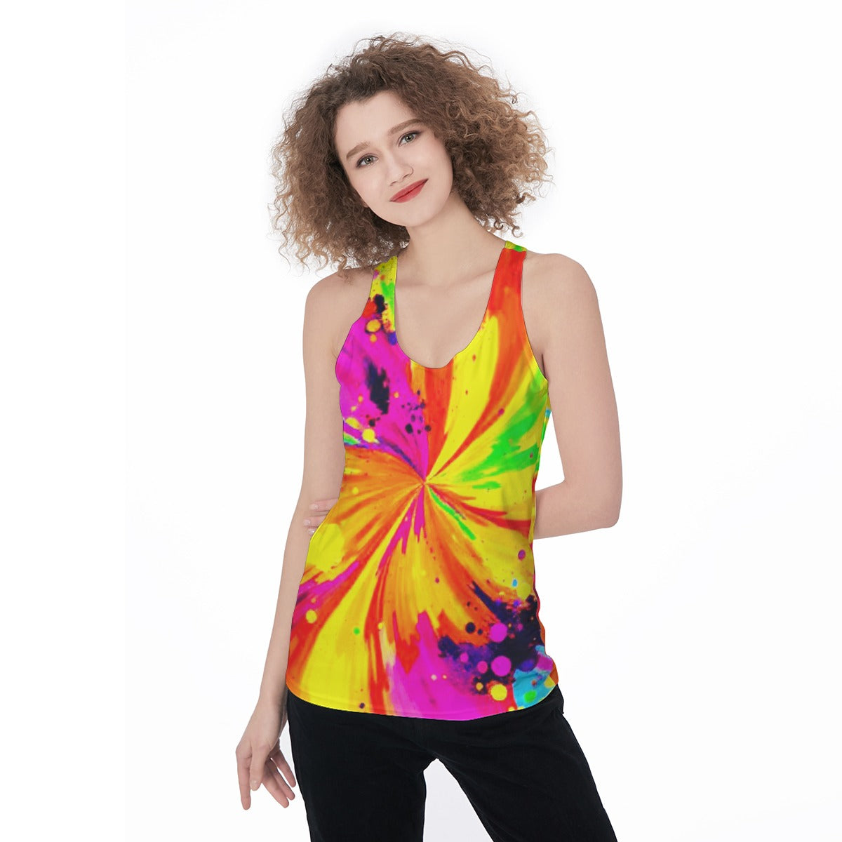 Psychedelic Racerback Tank Top