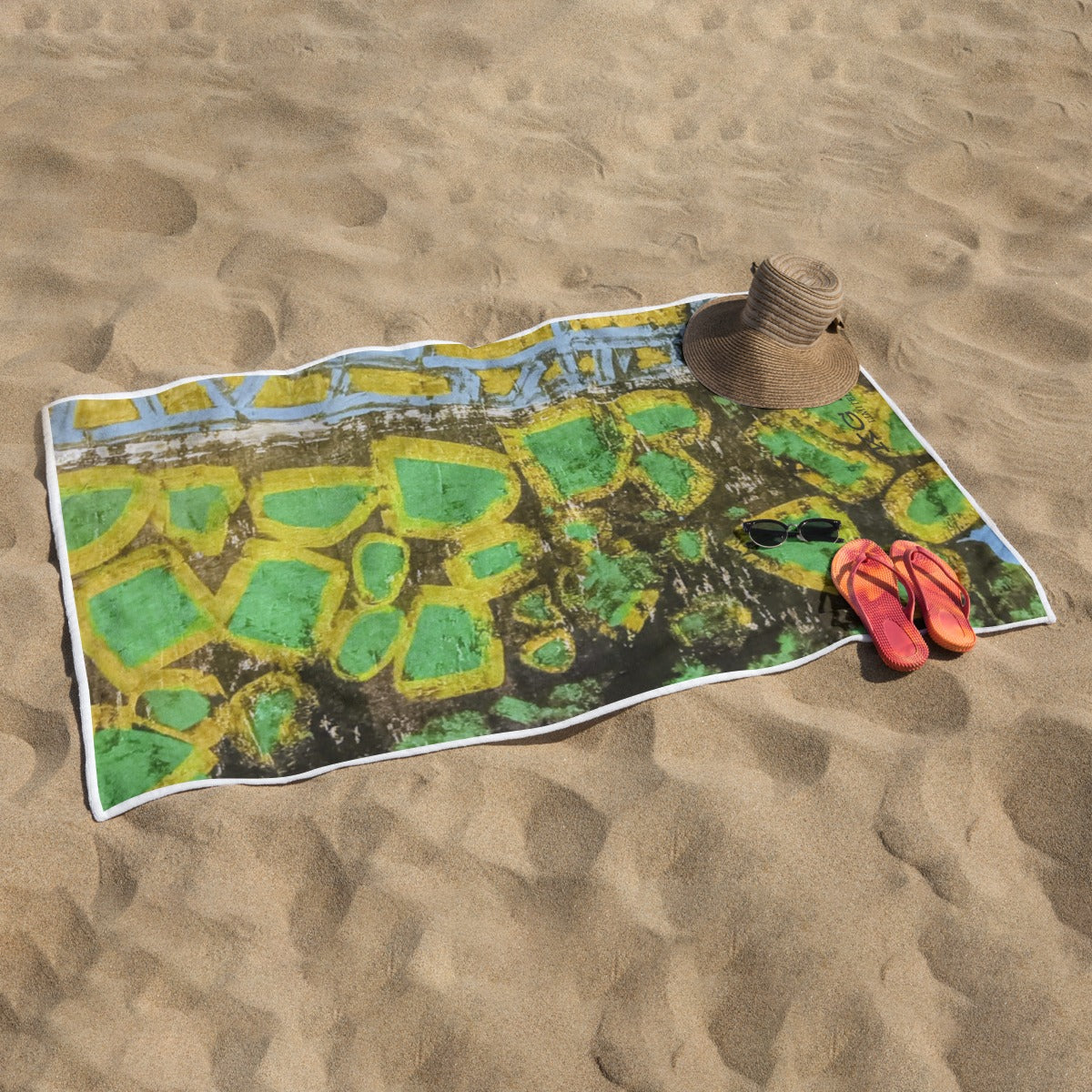Earth Rectangular Beach Towel