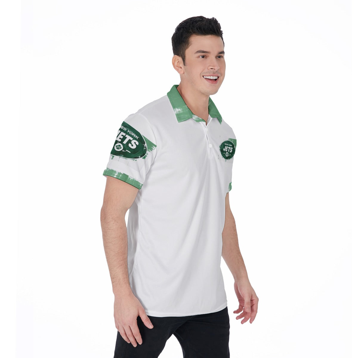 KG Fit Men's New York Jets Golf Polo Shirt - Breathable & Stretchy Athletic Fit