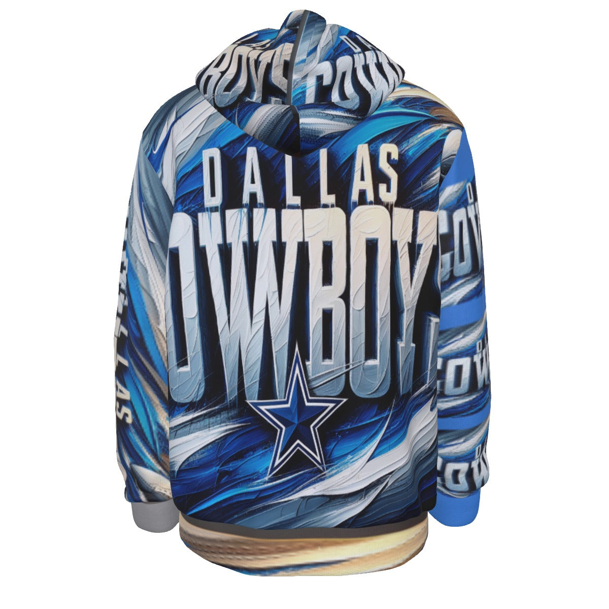 Dallas Cowboys Men's Thicken Pullover Hoodie with Fleece Lining