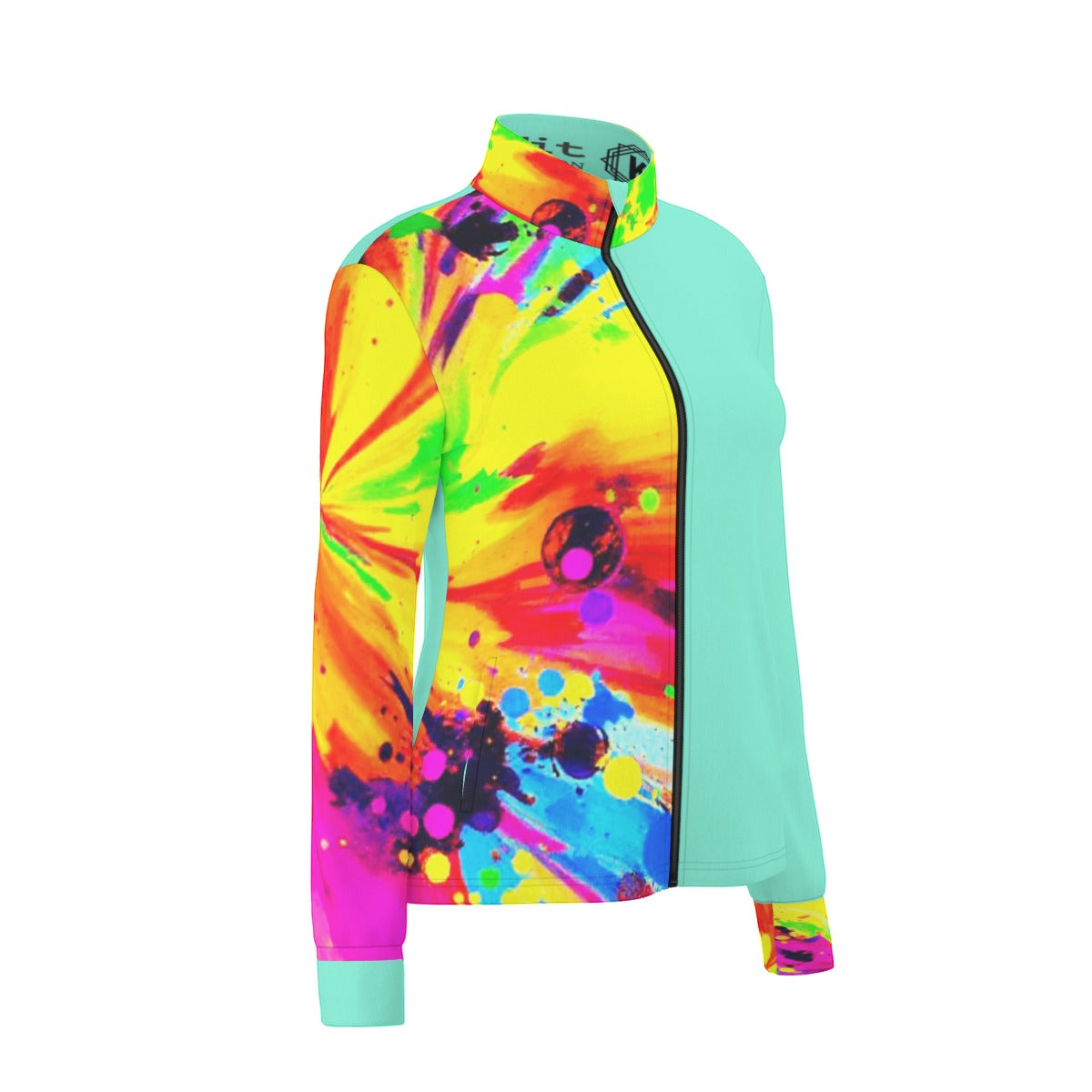 Psychedelic Long Sleeve Thumbhole Jacket