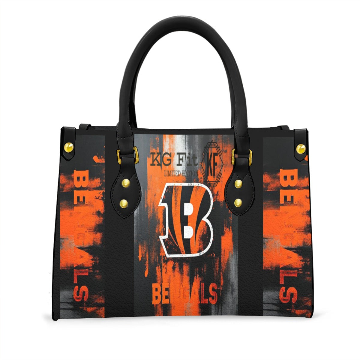 Cincinnati Bengals Tote Bag With Black Handle