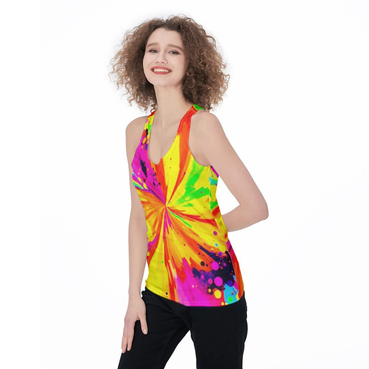 Psychedelic Racerback Tank Top