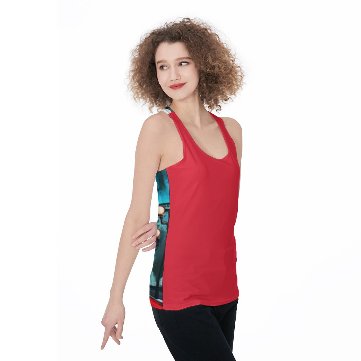 Atlanta at Nighttime Women's Racerback Tank Top