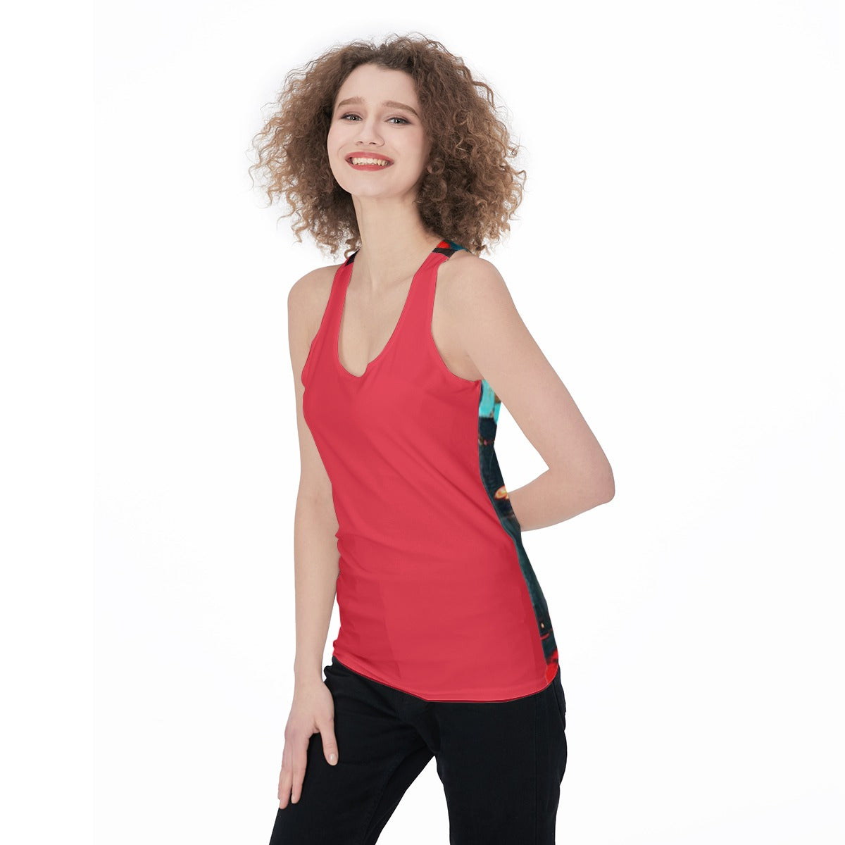 Atlanta at Nighttime Women's Racerback Tank Top