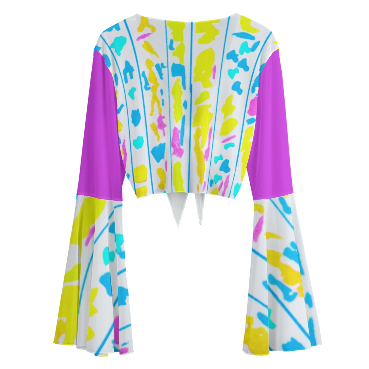 Folksy Blouse with Bell Sleeves