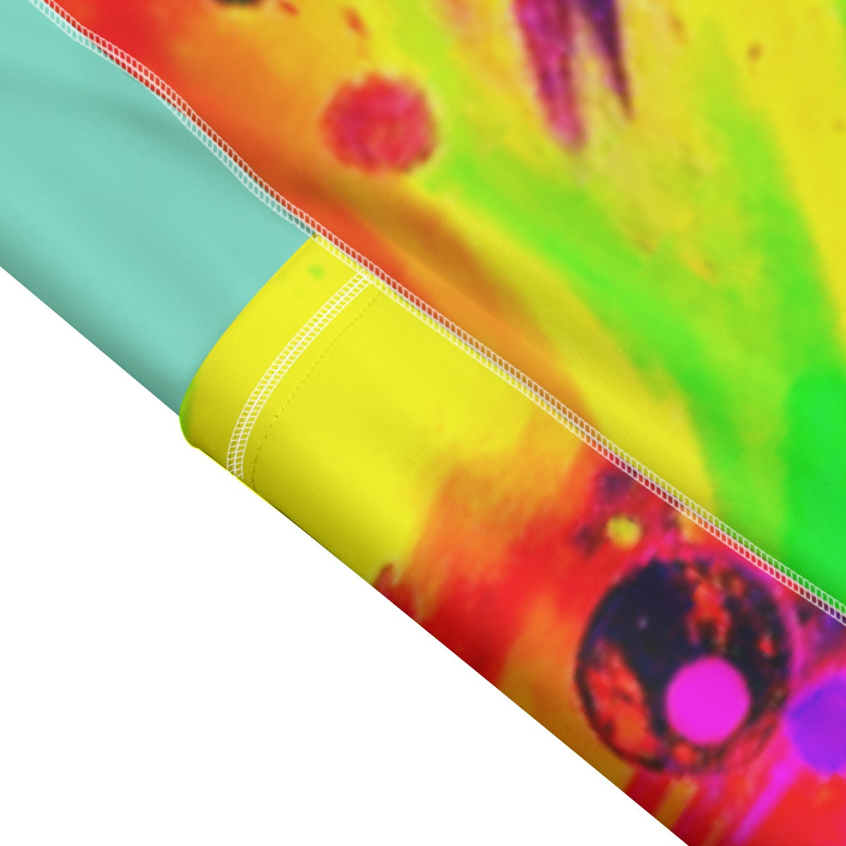 Psychedelic High-Stretch Yoga Leggings with Side Pocket