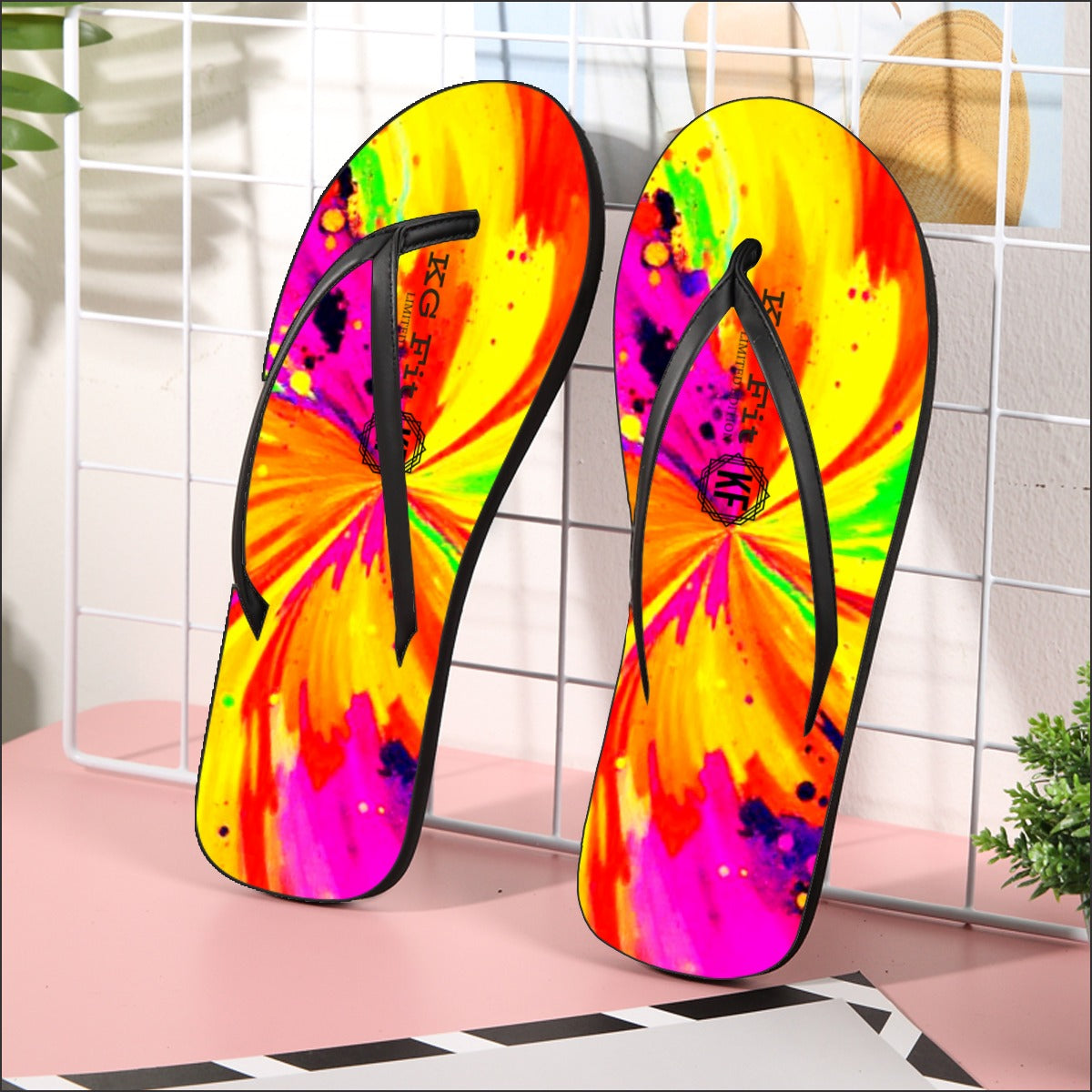 Psychedelic Flip Flops