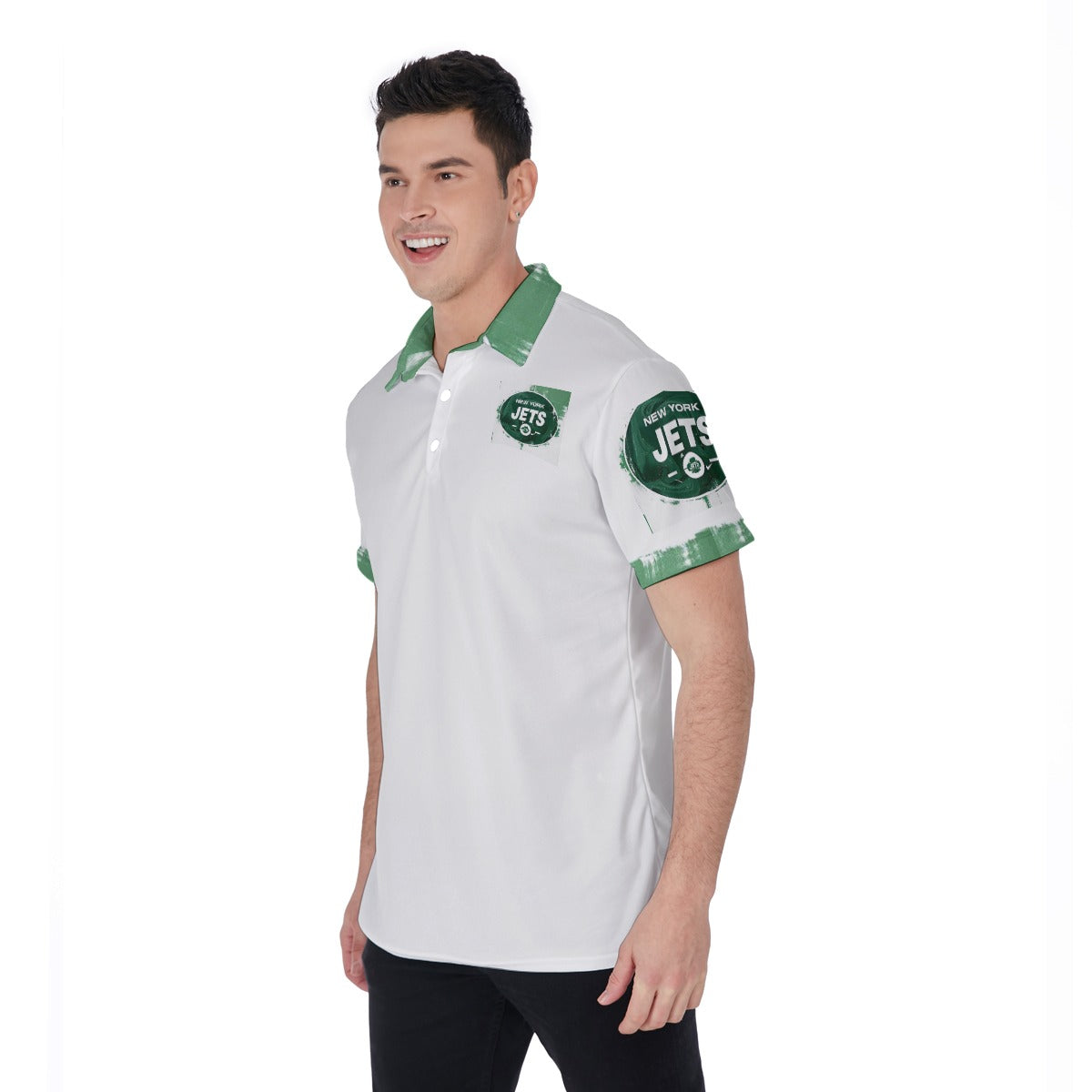 KG Fit Men's New York Jets Golf Polo Shirt - Breathable & Stretchy Athletic Fit