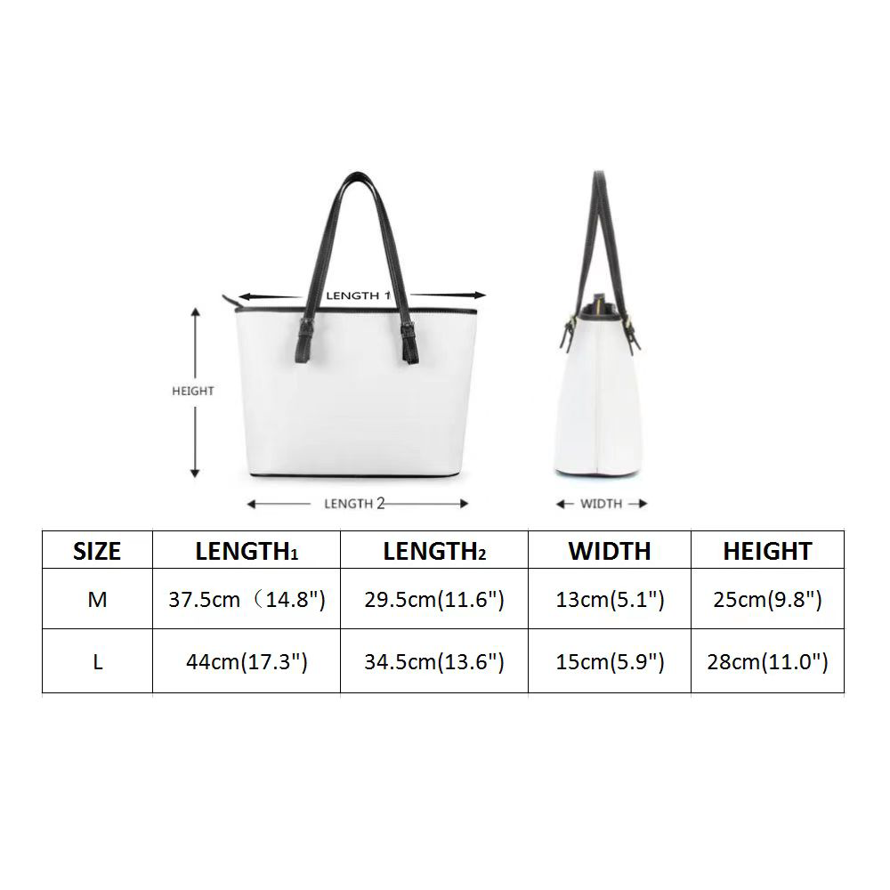 Psychedelic PU Tote Bag with Multi-Way Carry Options