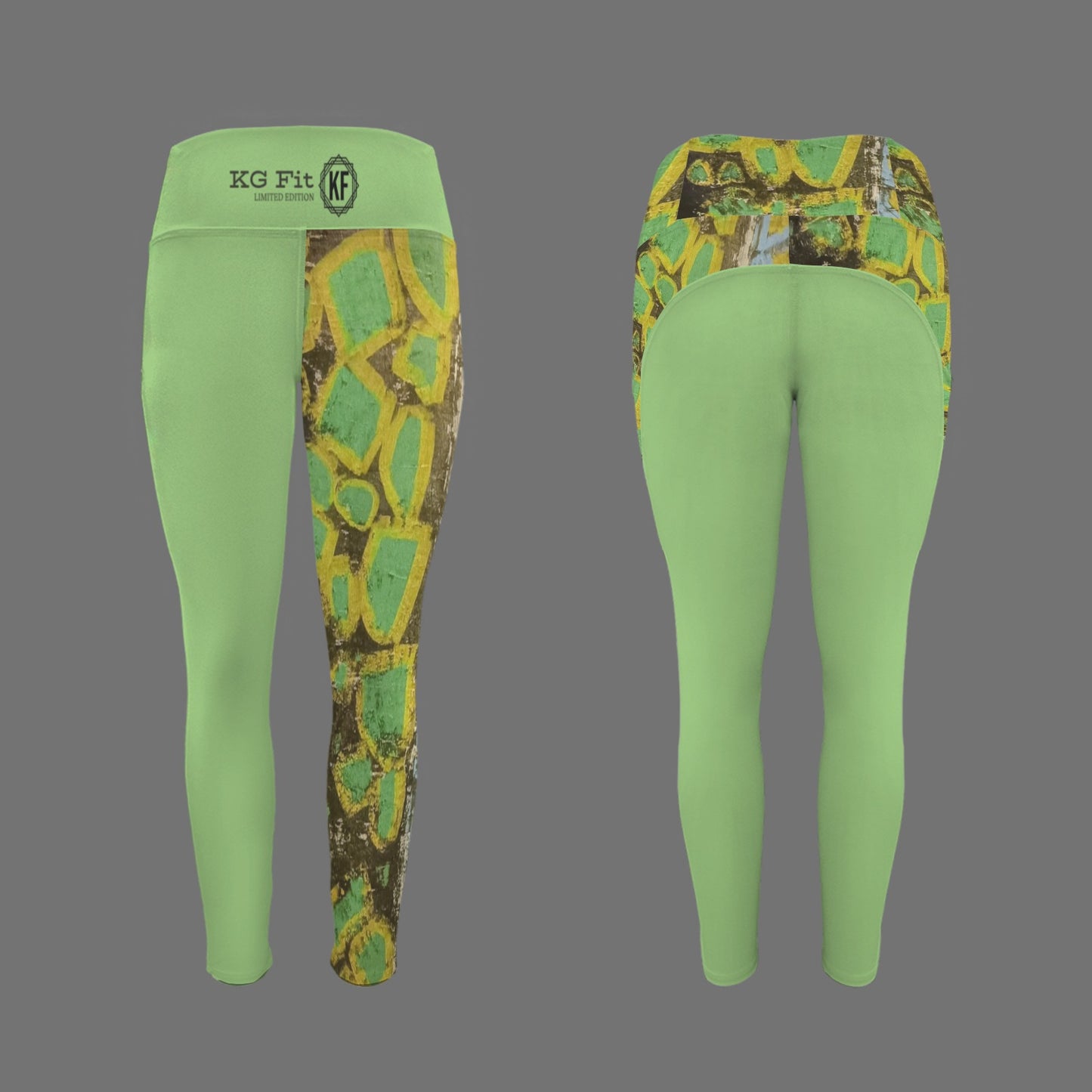 Pattern "Earth" one leg legging