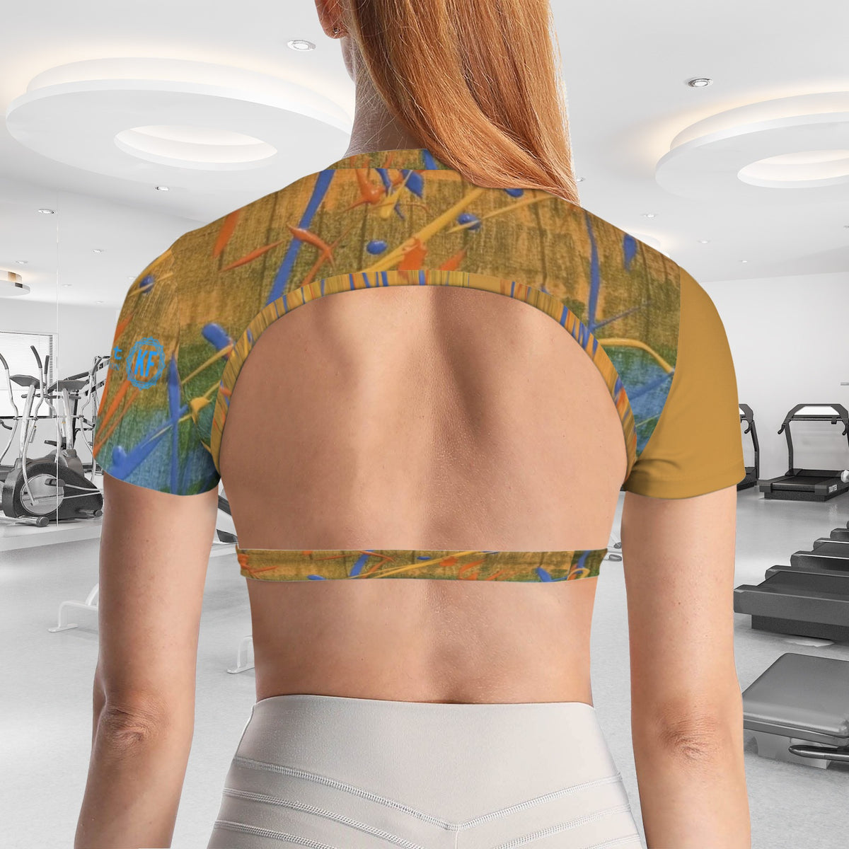 The Field Women's Cropped Open-Back Sport Top