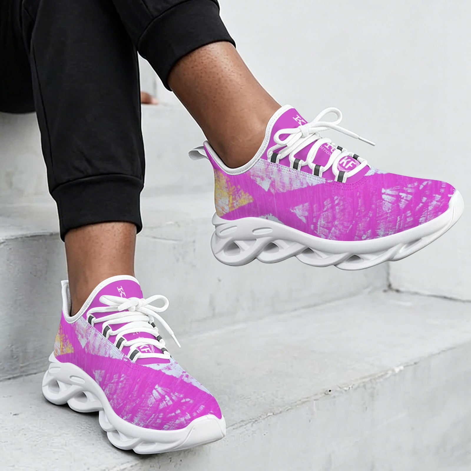 pink.white.yellow.tennisshoe