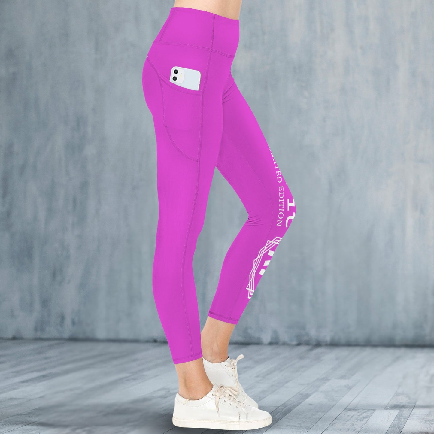 Sorbet Sunset High Waist Leggings with Side Pockets