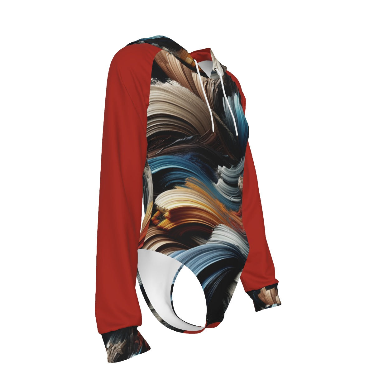 Whirlwind Women's Raglan Sleeve Hooded Bodysuit