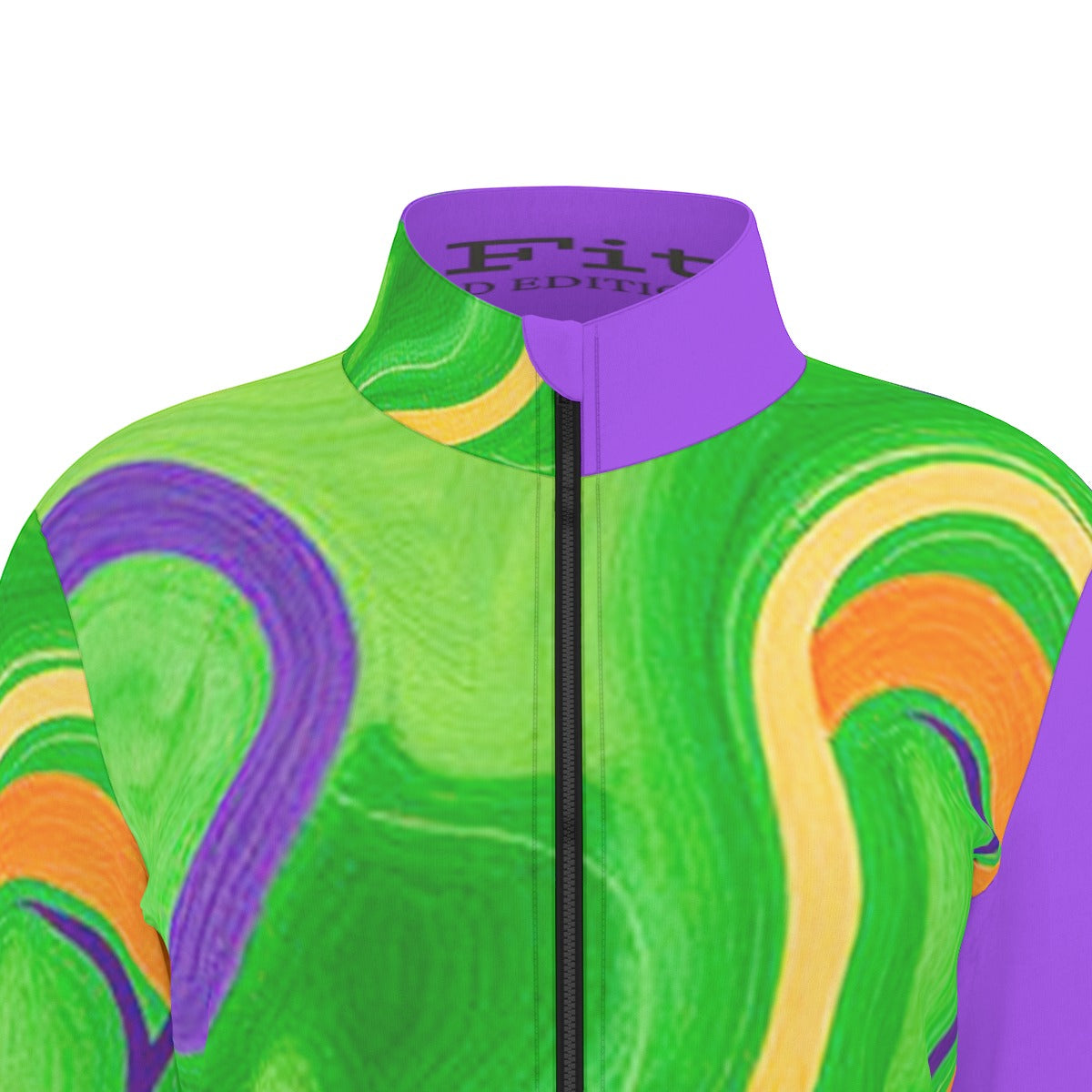 Squiggly Long Sleeve Thumbhole Jacket