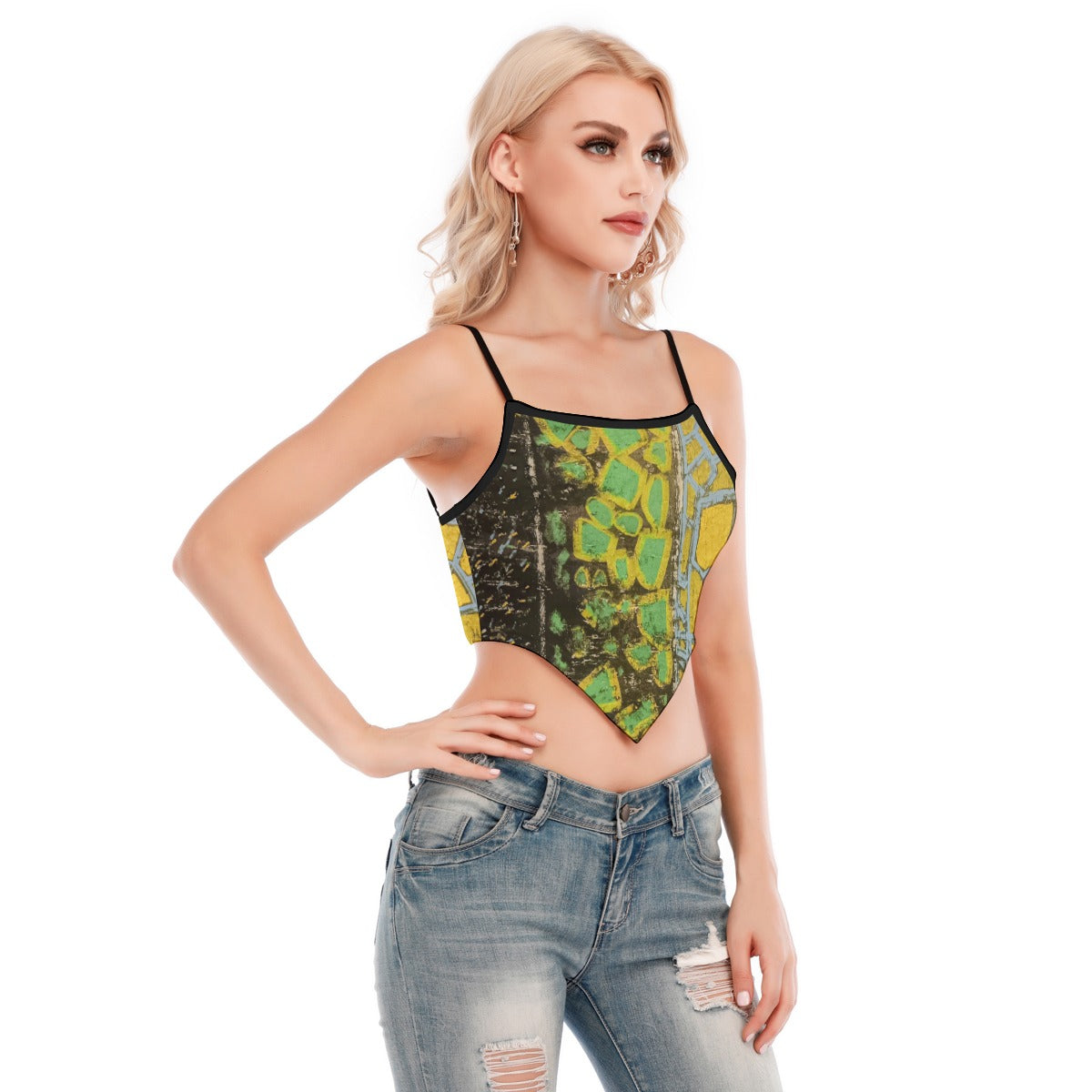Earths Sexy Wrap-Up Cami Tube Top with Spaghetti Straps