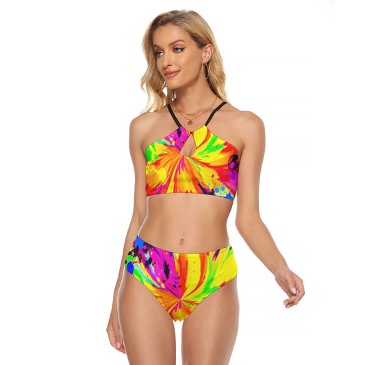 Psychedelic Sexy Two-Piece Swimsuit