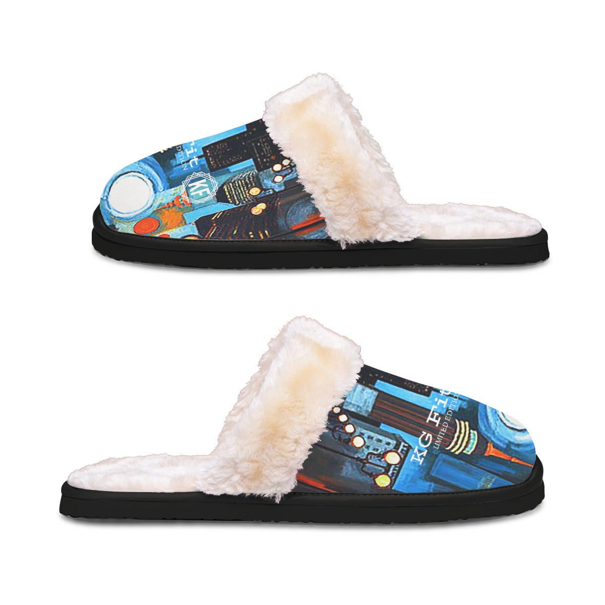 Atlanta at Nighttime Women's Home Plush Slippers