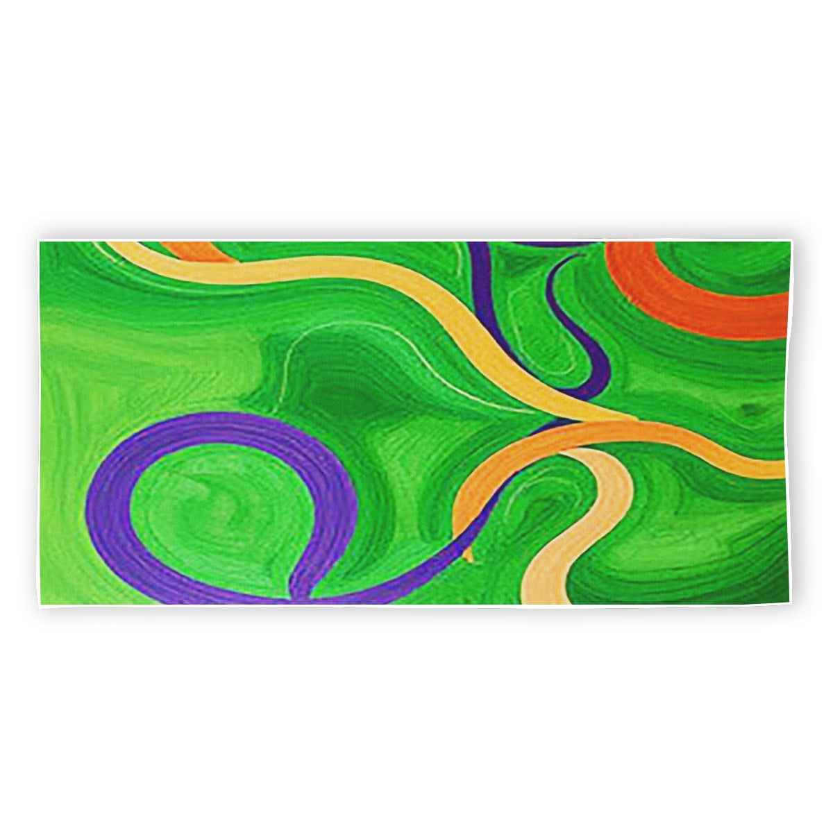 Squiggly Rectangular Beach Towel