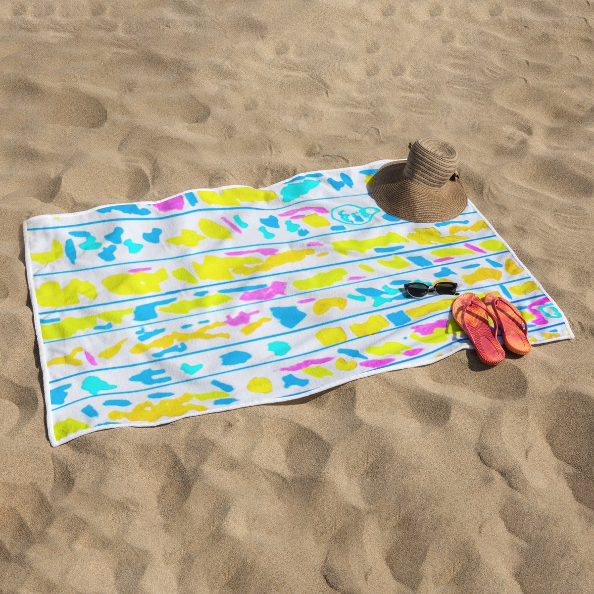 Folksy Rectangular Beach Towel