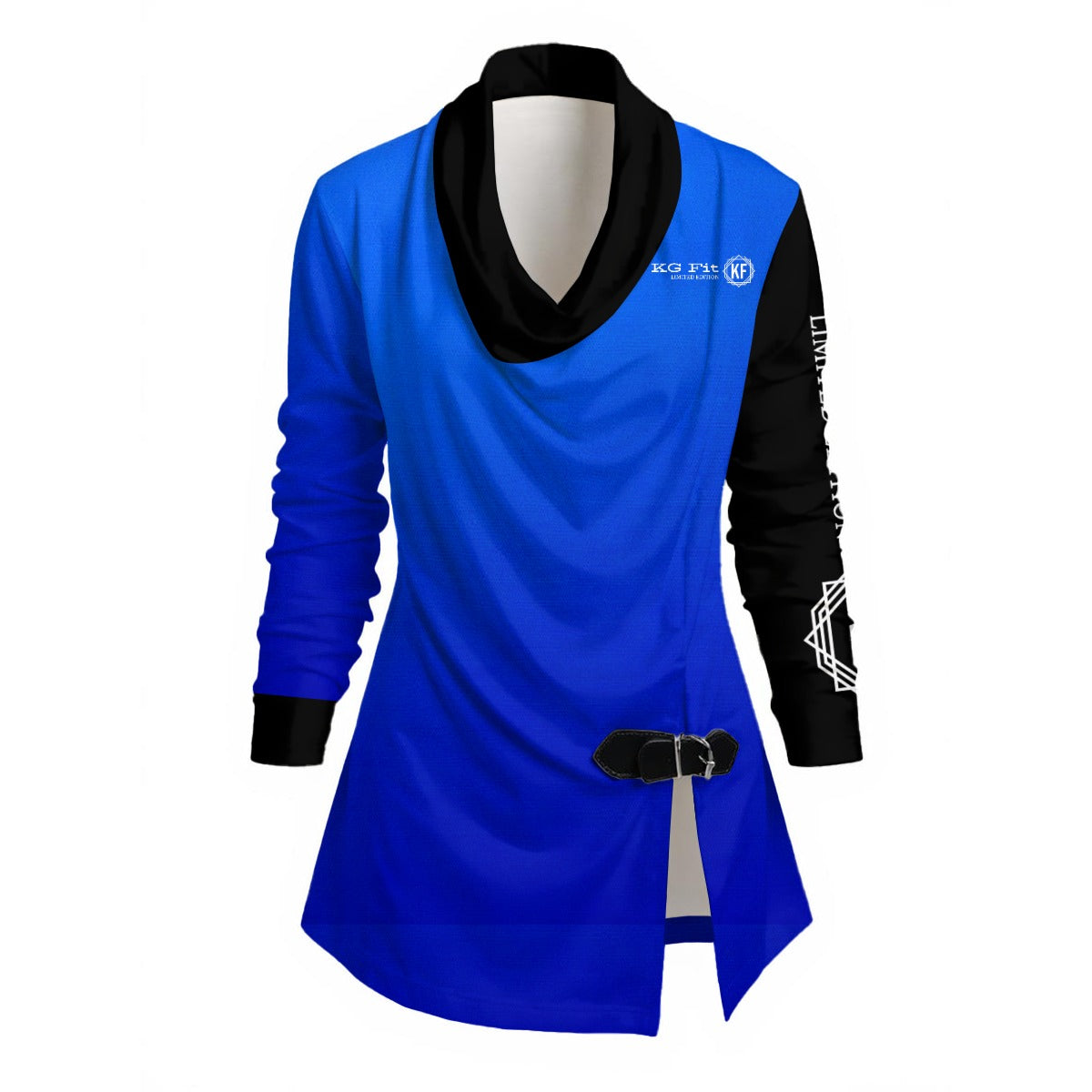 KG Fit Women's Draped Long Sleeve Top