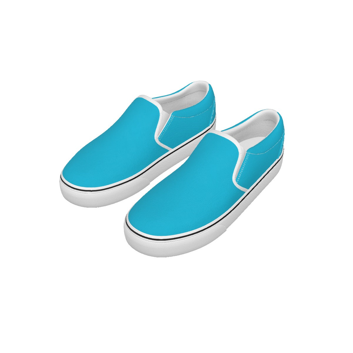 Chambray Rose Poplin Men's Slip on Sneakers