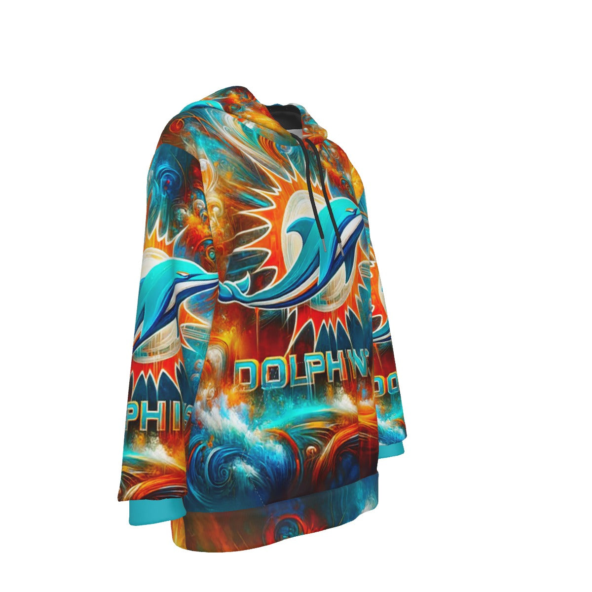 Miami Dolphins Women's Heavy Fleece Hoodie