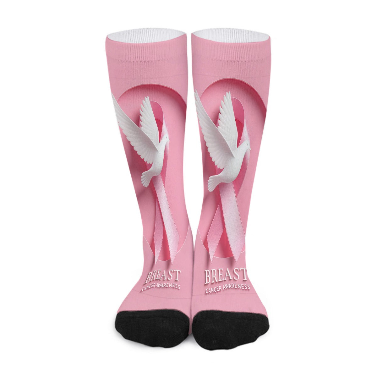 KG Fit Breast Cancer Awareness Long Socks