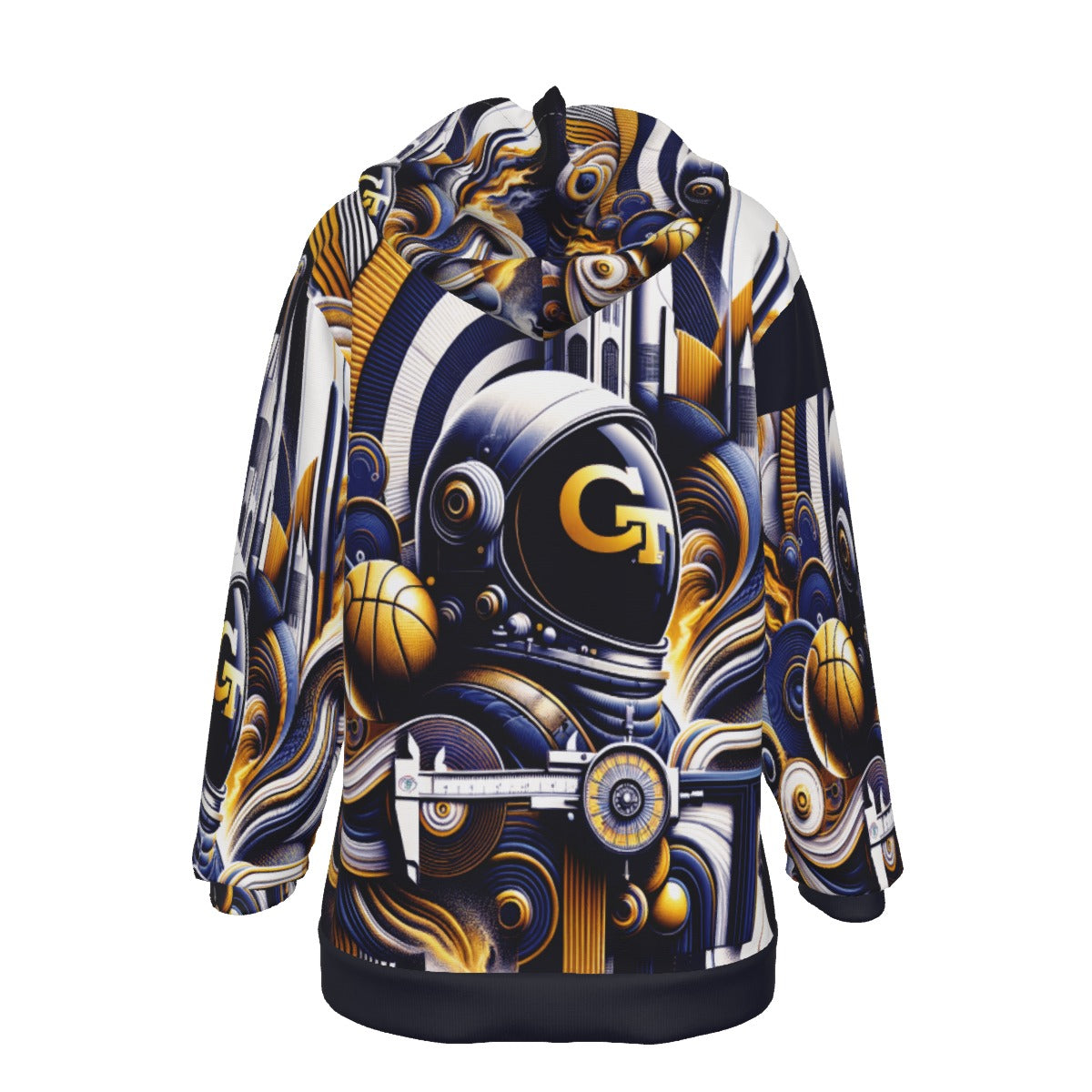Georgia Tech Inspired Women's Heavy Fleece Hoodie