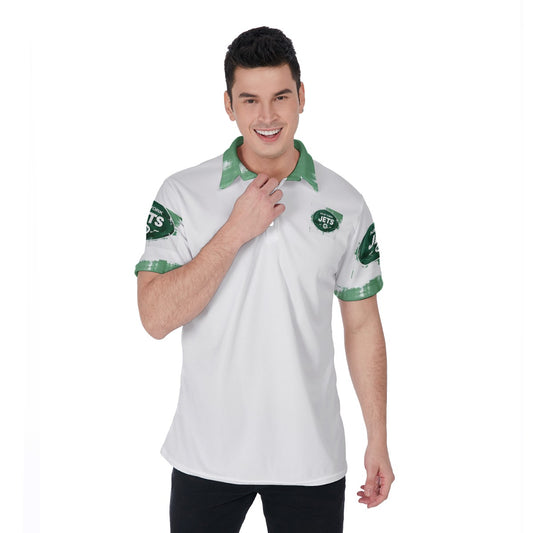 KG Fit Men's New York Jets Golf Polo Shirt - Breathable & Stretchy Athletic Fit