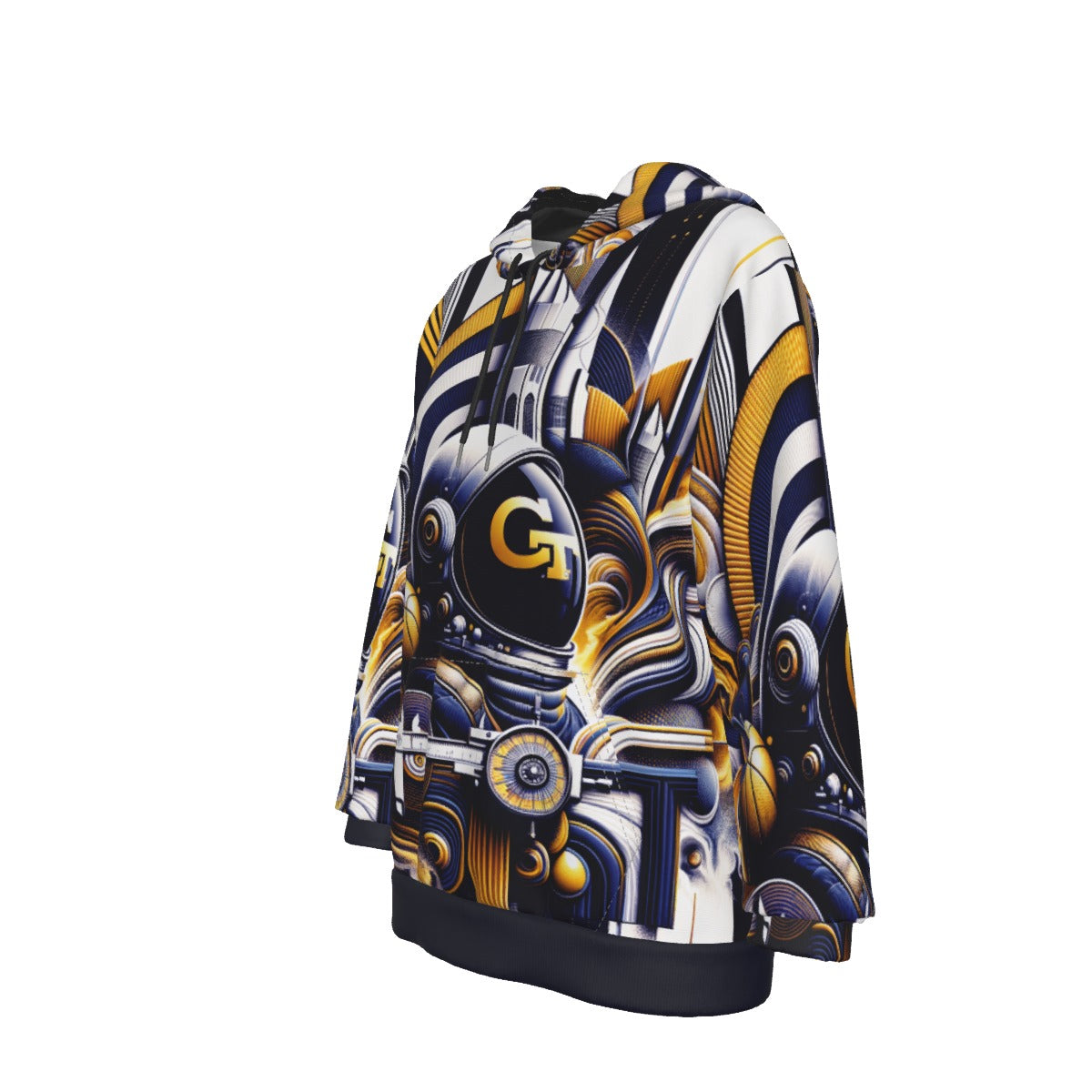Georgia Tech Inspired Women's Heavy Fleece Hoodie