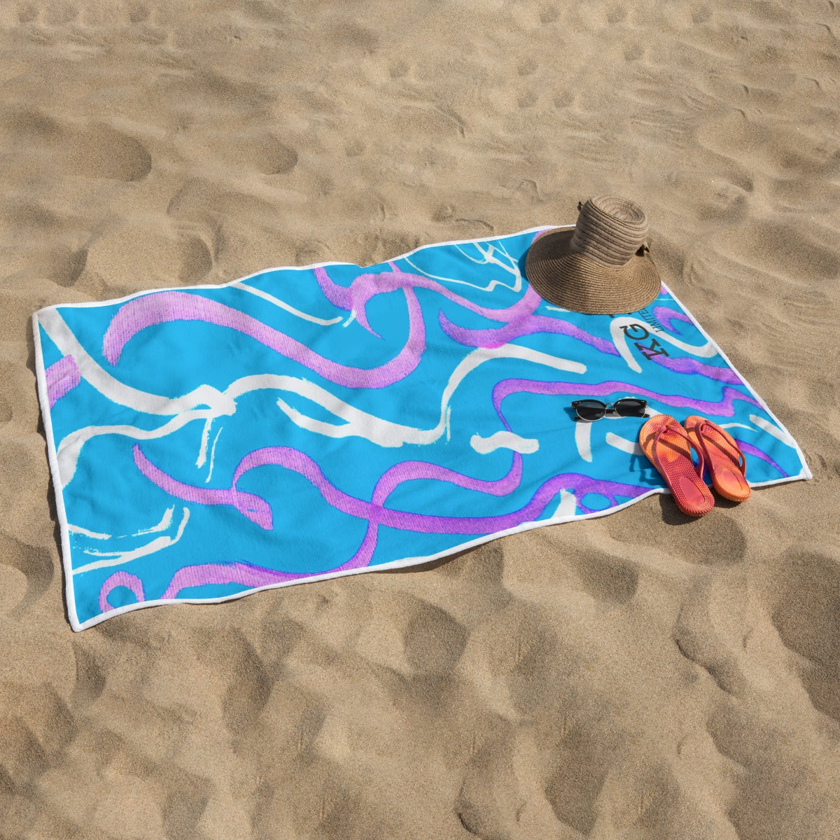 Melancholy Rectangular Beach Towel Single-Side