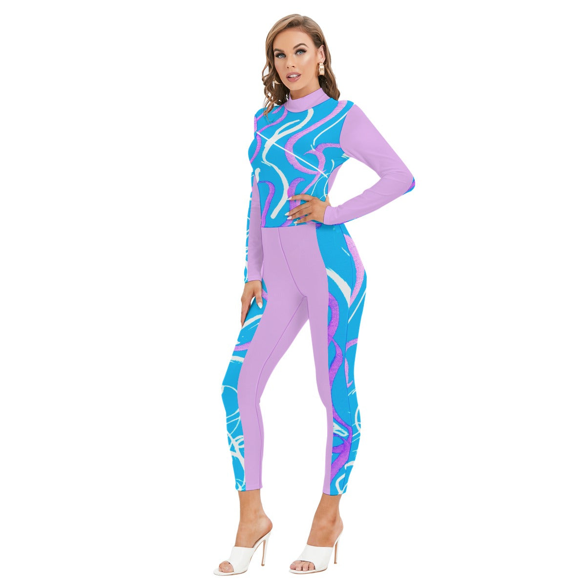 Melancholy Sexy High Neck Long Sleeve Jumpsuit