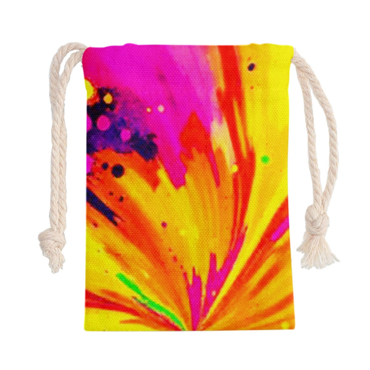 Psychedelic Double-Side Swag Bag Drawstring Closure