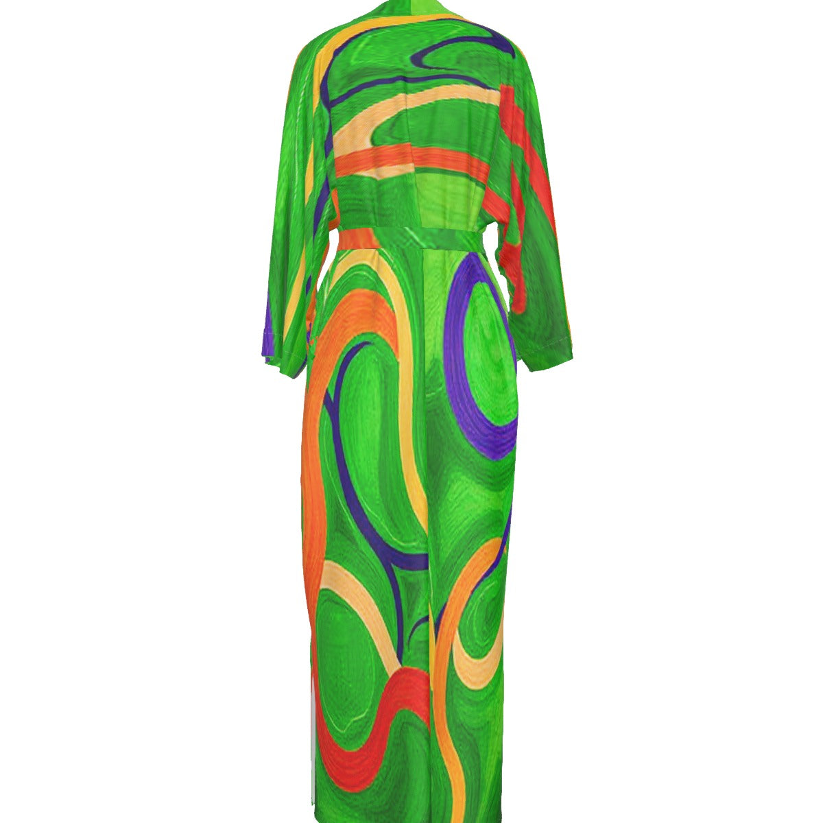Commemorate Satin Kimono Long Robe