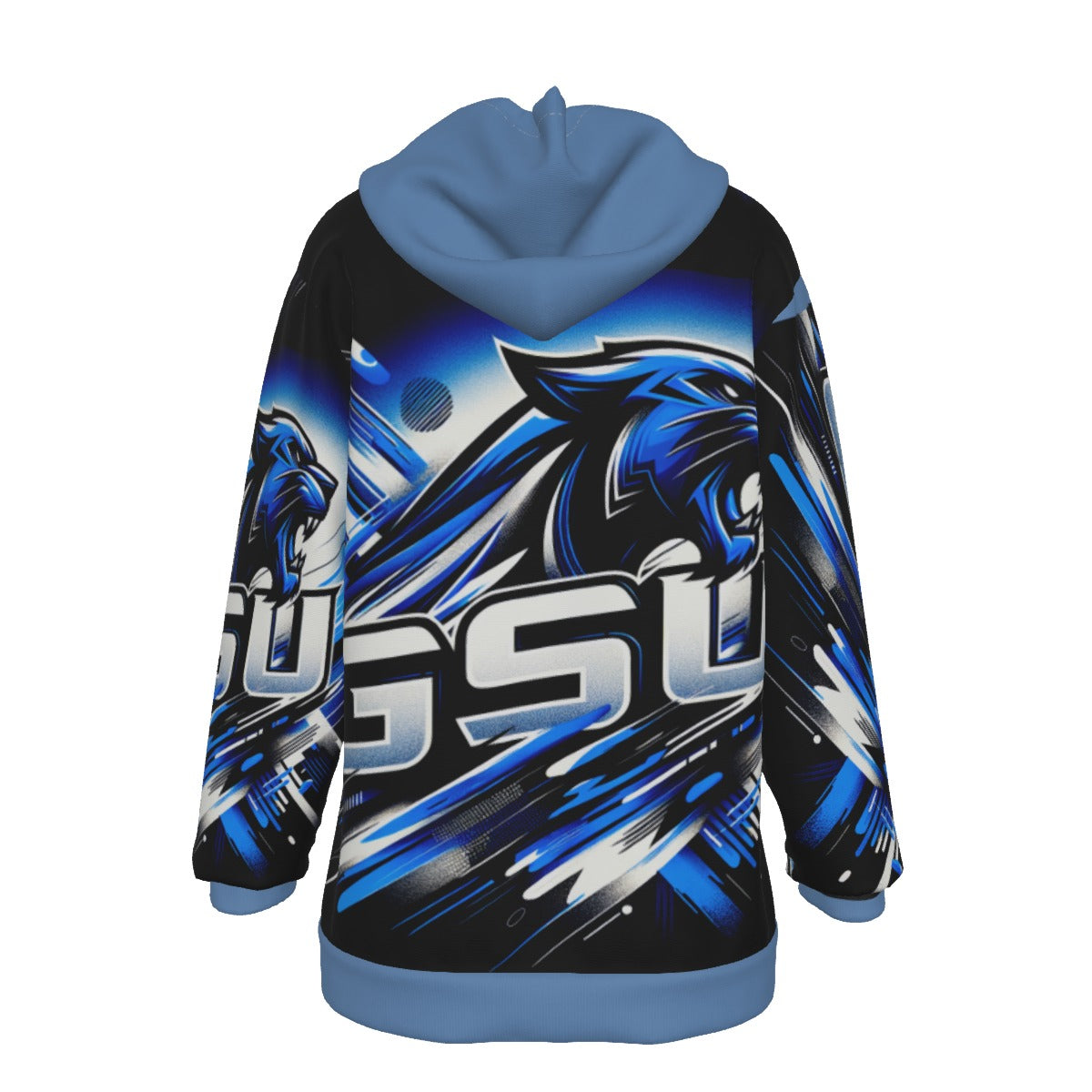Georgia State Inspired Women's Heavy Fleece Hoodie