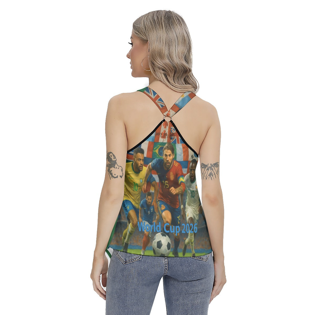 World Cup Atlanta - Players Women's Racing Tank Top with Irregular Hem