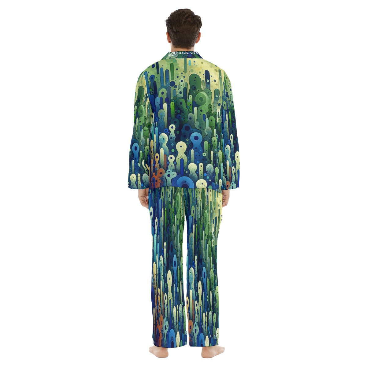 Funky Men's Lapel Pajama Set