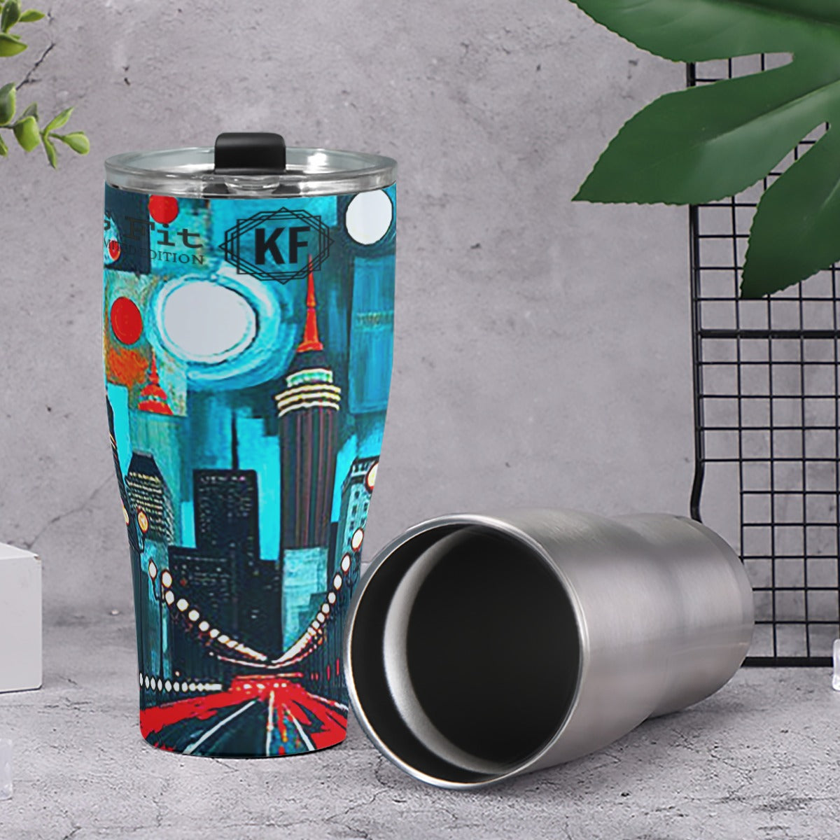 Atlanta at Nighttime Cone Tumbler 30oz