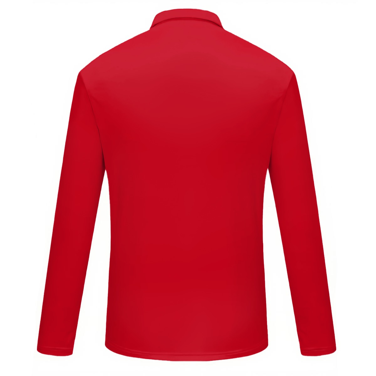 KG Fit Red Women's Quarter Zip Sport Shirt with Long Sleeve