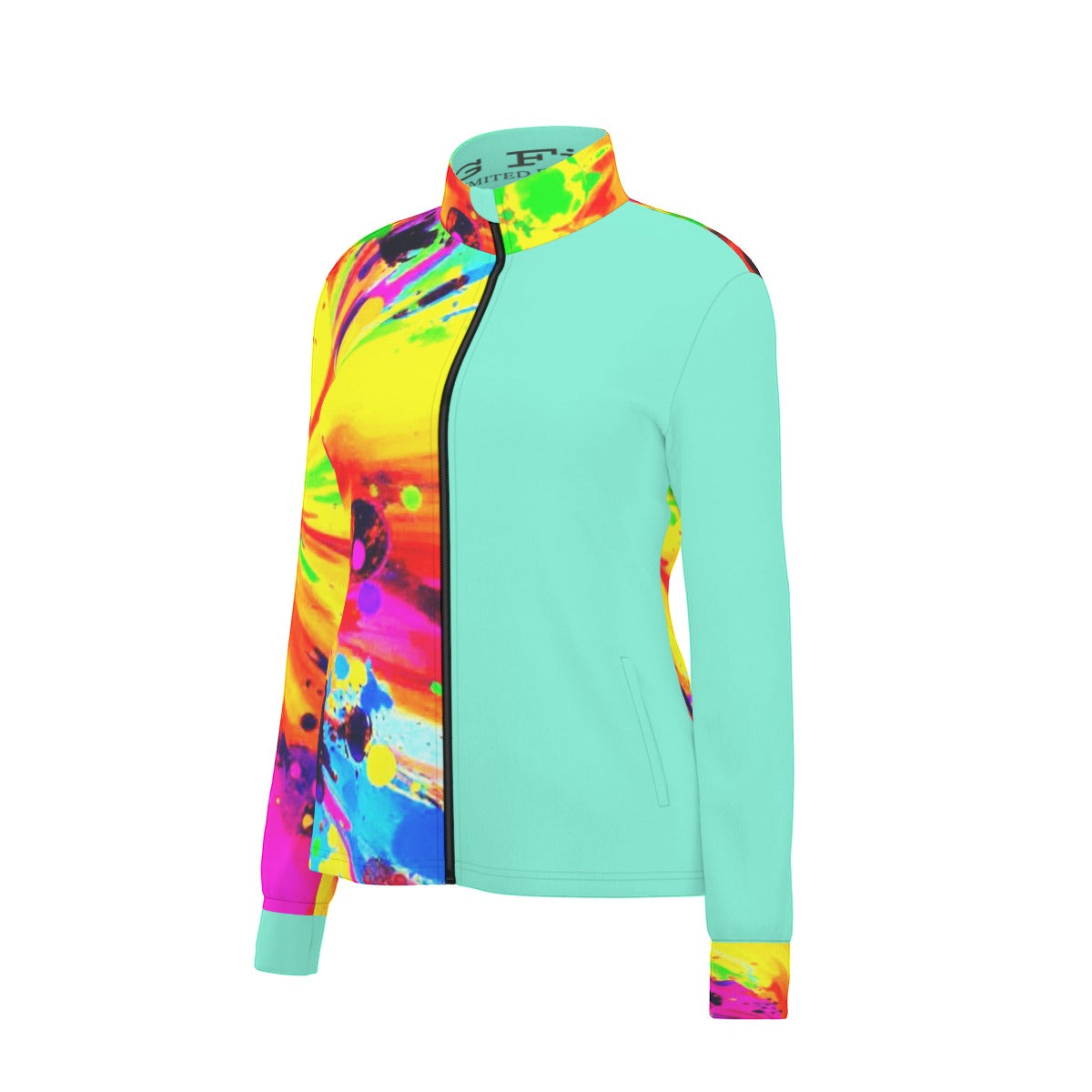 Psychedelic Long Sleeve Thumbhole Jacket
