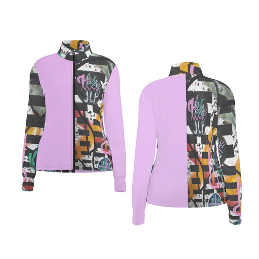 All-Over Print Women's Long Sleeve Thumbhole Jacket