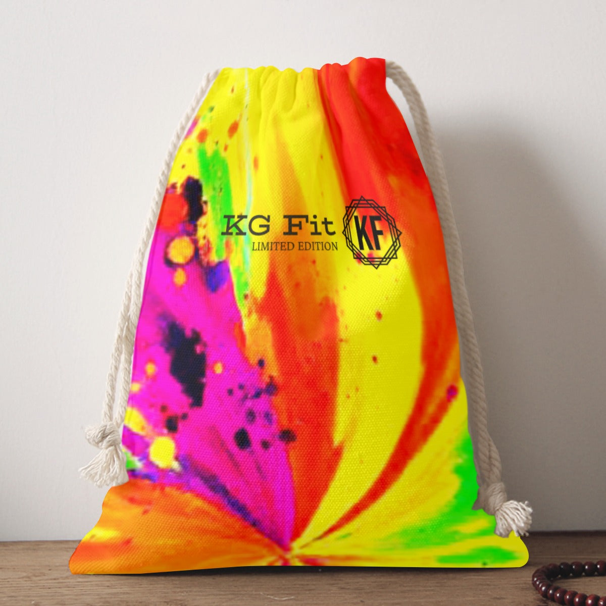 Psychedelic Double-Side Swag Bag Drawstring Closure