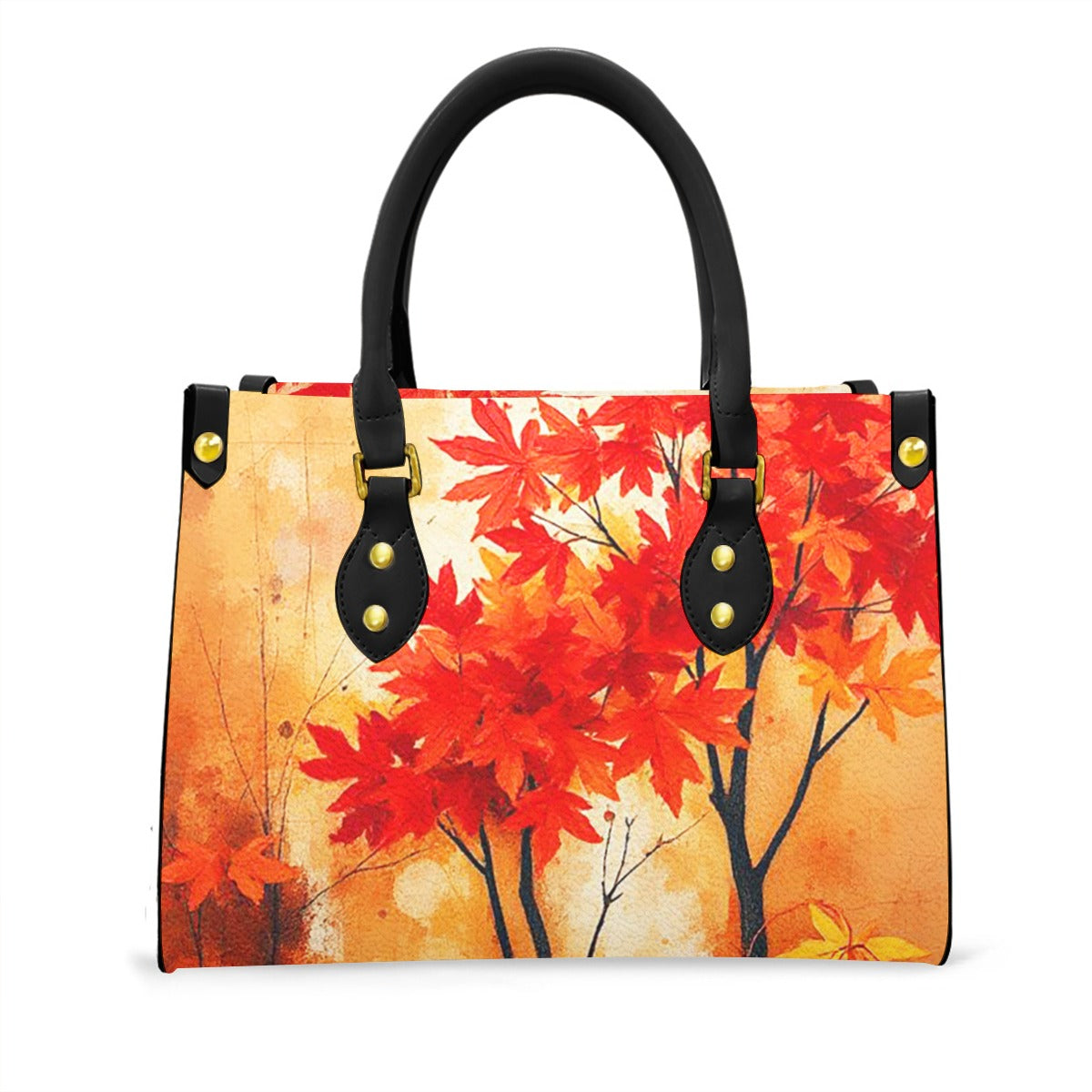 KG Fit Dawn of Autumn Women's PU Tote Bag with Zipped Interior Pocket