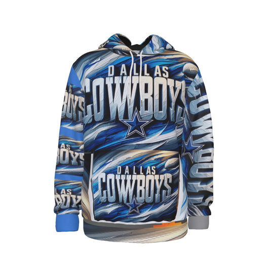 Dallas Cowboys Men's Thicken Pullover Hoodie with Fleece Lining