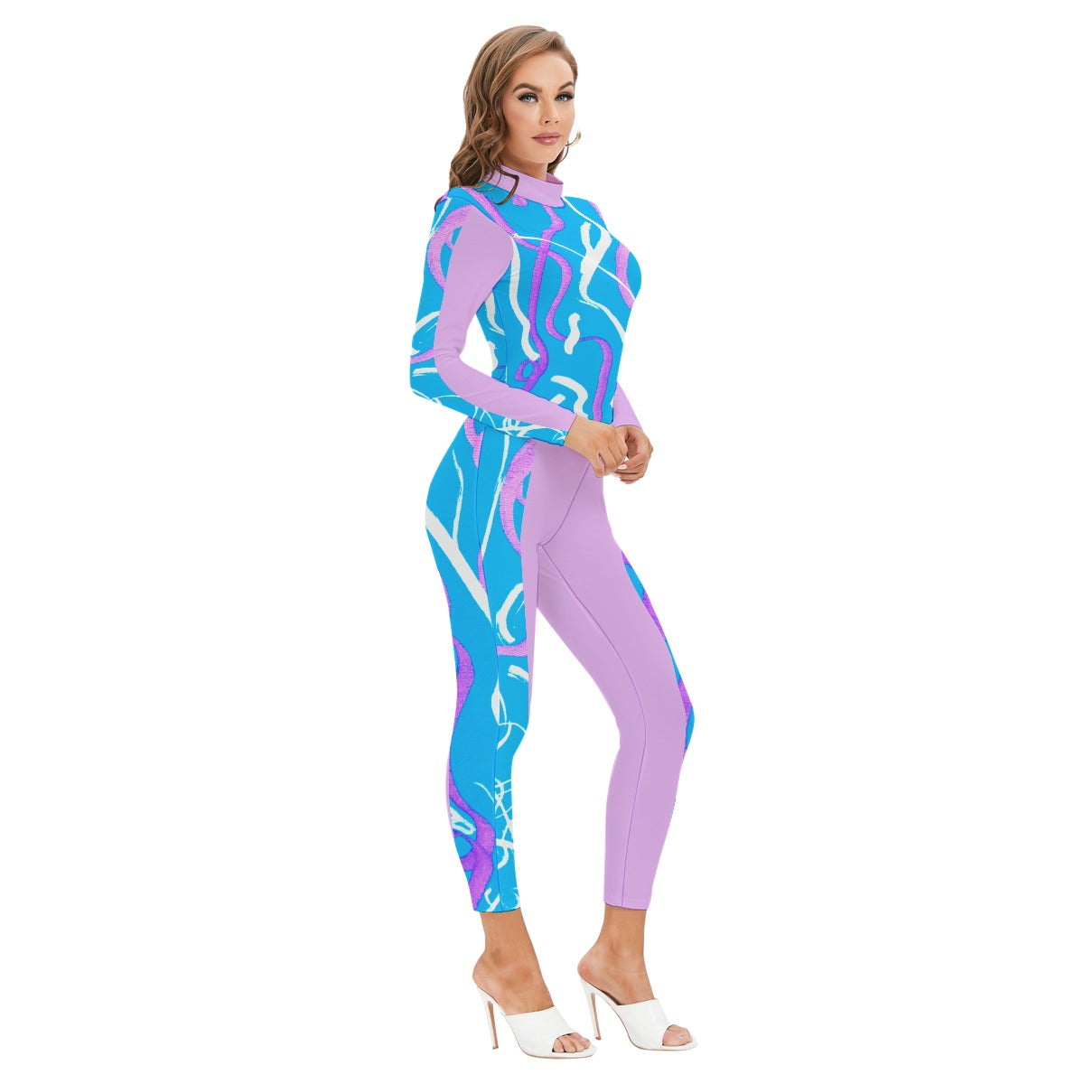 Melancholy Sexy High Neck Long Sleeve Jumpsuit